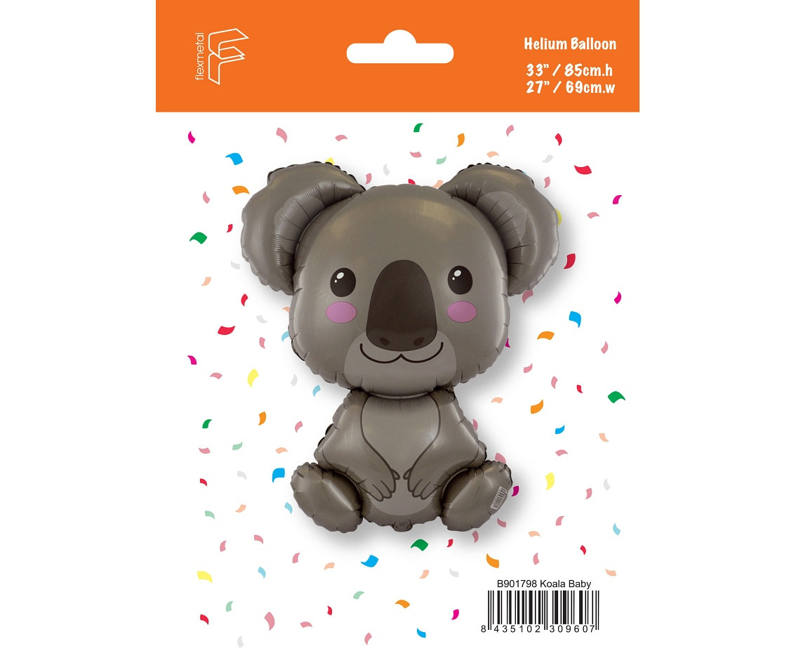 Foil balloon 24" FX Koala, packed EOL