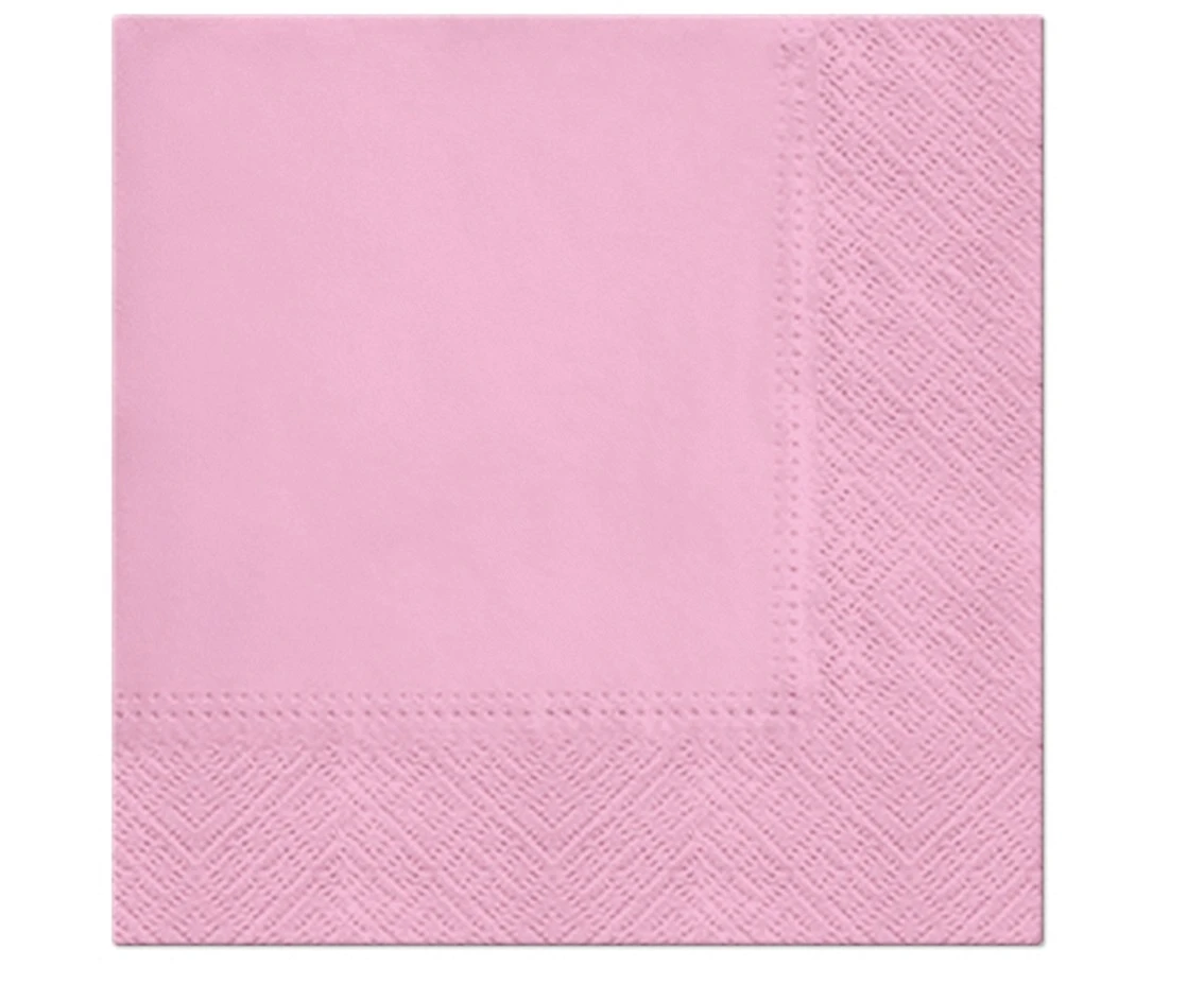 PAW Paper napkins PAW, Rosa, solid colour, 33 x 33 cm / 20 pcs.