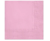 PAW Paper napkins PAW, Rosa, solid colour, 33 x 33 cm / 20 pcs.