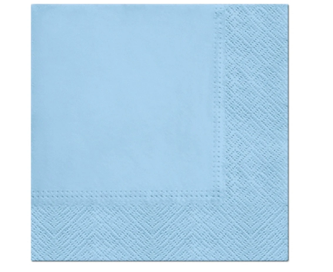 PAW Paper napkins PAW, Azzurro, solid colour, 33 x 33 cm / 20 pcs.