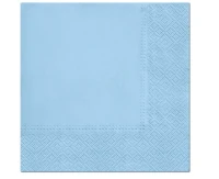 PAW Paper napkins PAW, Azzurro, solid colour, 33 x 33 cm / 20 pcs.