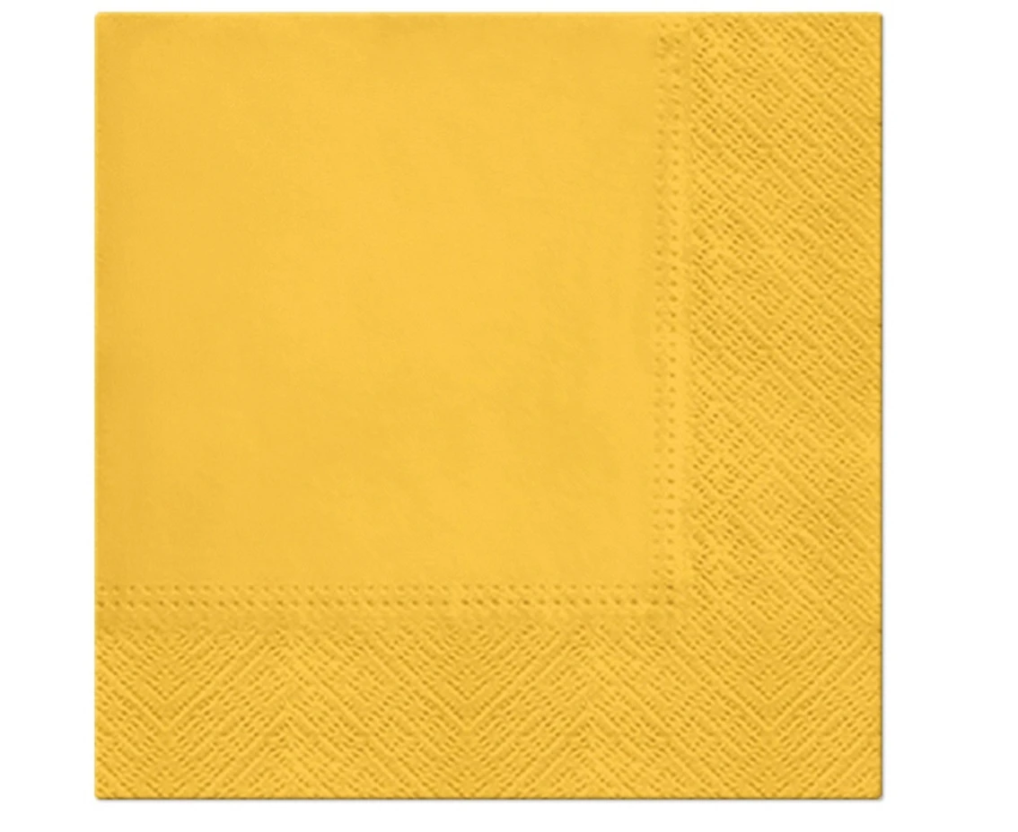 PAW Paper napkins PAW, Grapefruit, solid colour, 33 x 33 cm / 20 pcs.