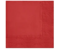PAW Paper napkins PAW, Chili Red, solid colour, 33 x 33 cm / 20 pcs.