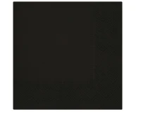 PAW Paper napkins PAW, Black, solid colour, 33 x 33 cm / 20 pcs.