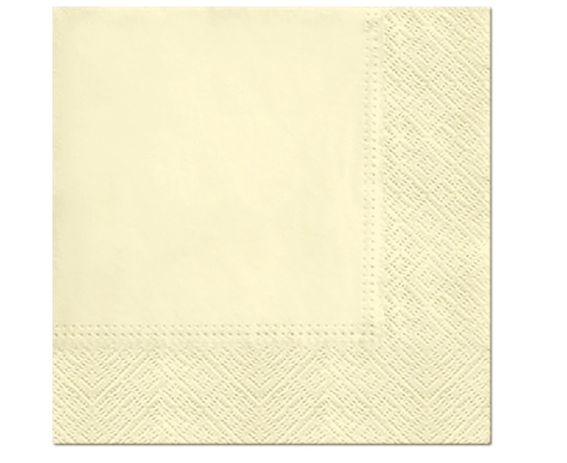 PAW Paper napkins PAW, Champagne, solid colour, 33 x 33 cm / 20 pcs.