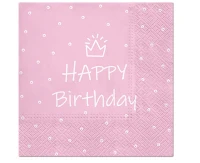 PAW Paper napkins Special Day Design (light pink), 33 x 33 cm / 20 pcs.
