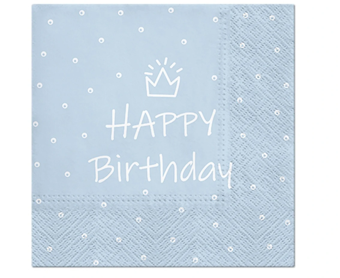 PAW Paper napkins PAW, Special Day Design (light blue), 33 x 33 cm / 20 pcs.