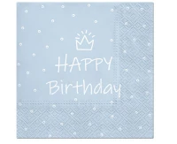 PAW Paper napkins PAW, Special Day Design (light blue), 33 x 33 cm / 20 pcs.