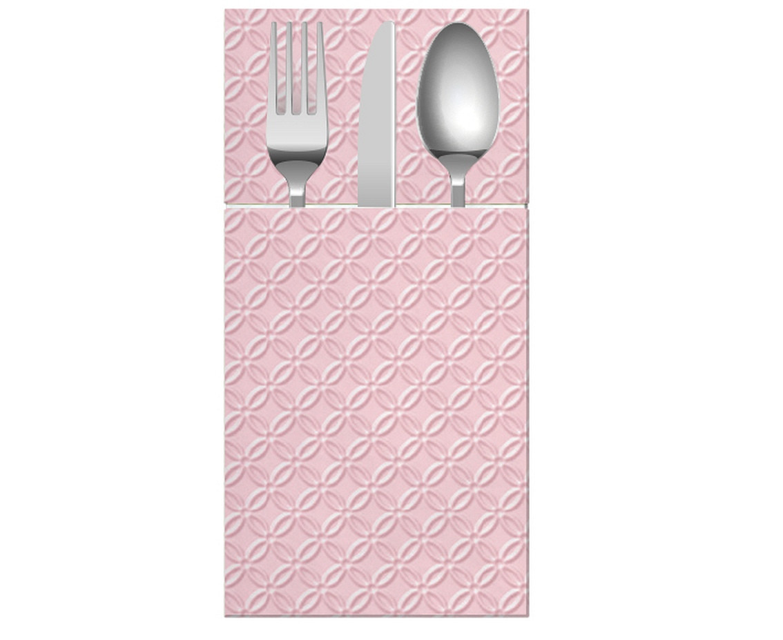 PAW Paper napkins Pocket Inspiration Modern Design (light pink), 40 x 40 cm / 16 pcs.