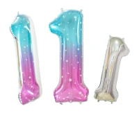 Foil balloon Digit 1, Space, 78 cm EOL