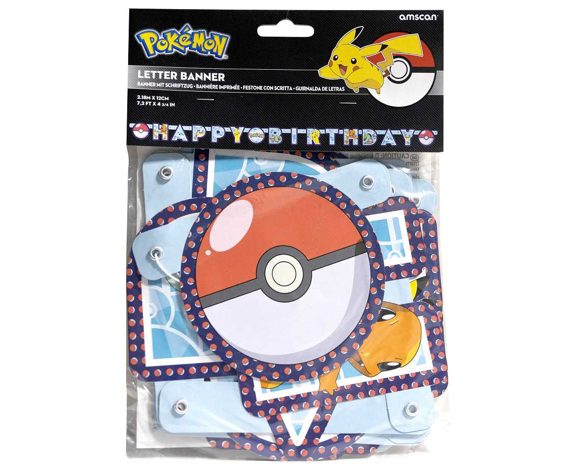 Letter Banner Pokemon Paper 218 x 12 cm EOL