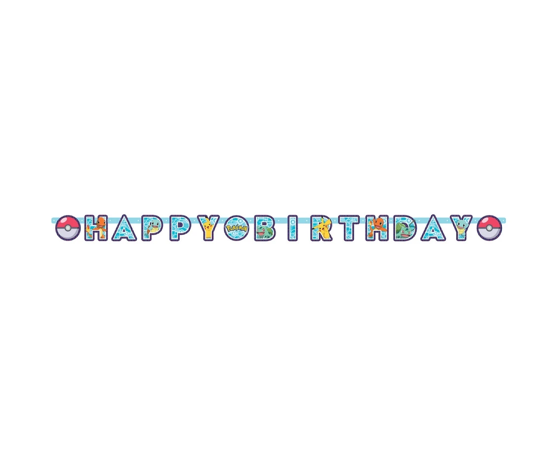 Letter Banner Pokemon Paper 218 x 12 cm EOL