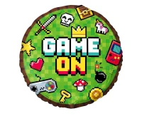 Foil balloon Game On, 45 cm