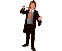 Wizard role-play set for kids (robe with hood, vest with tie, pants), size 120/130 cm
