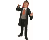 Wizard role-play set for kids (robe with hood, vest with tie, pants), size 110/120 cm