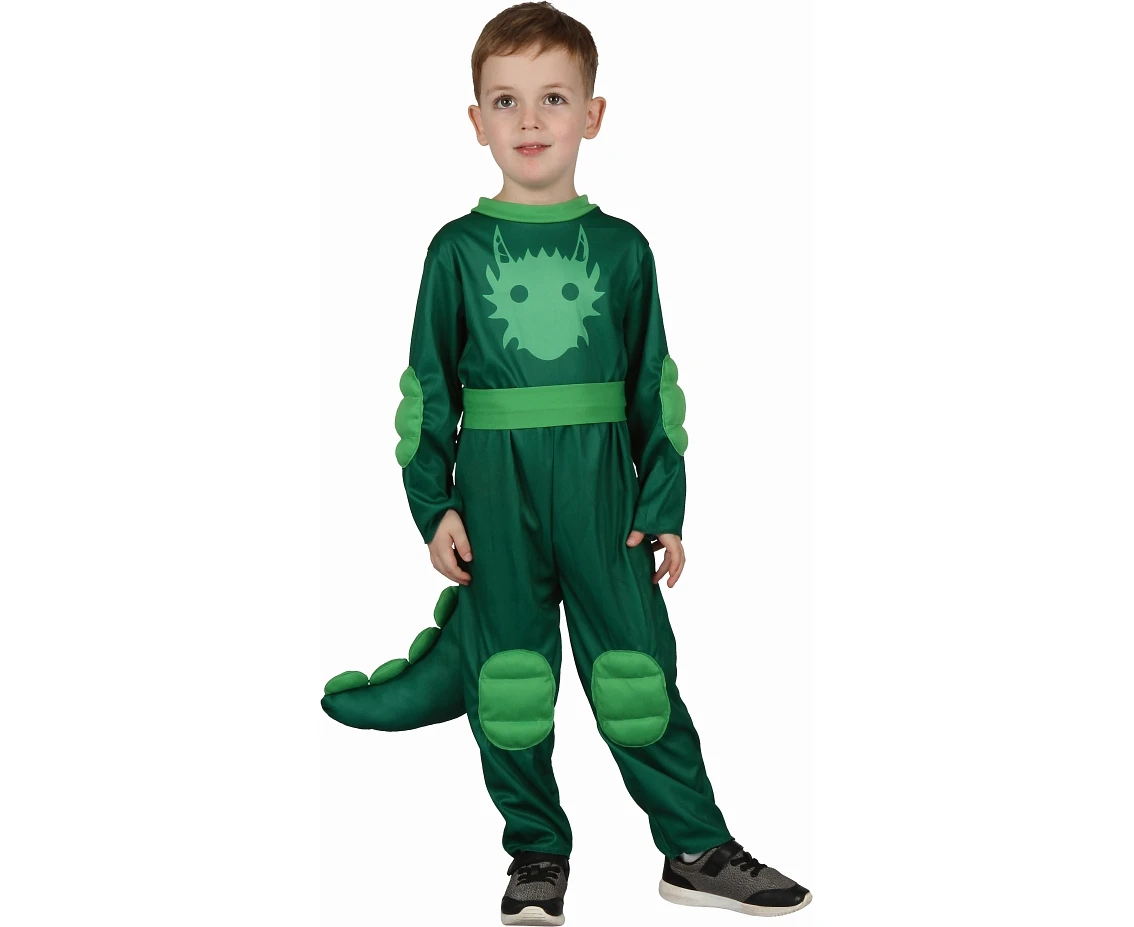 Green Super Hero role-play set (overall, belt), size 98-104 cm