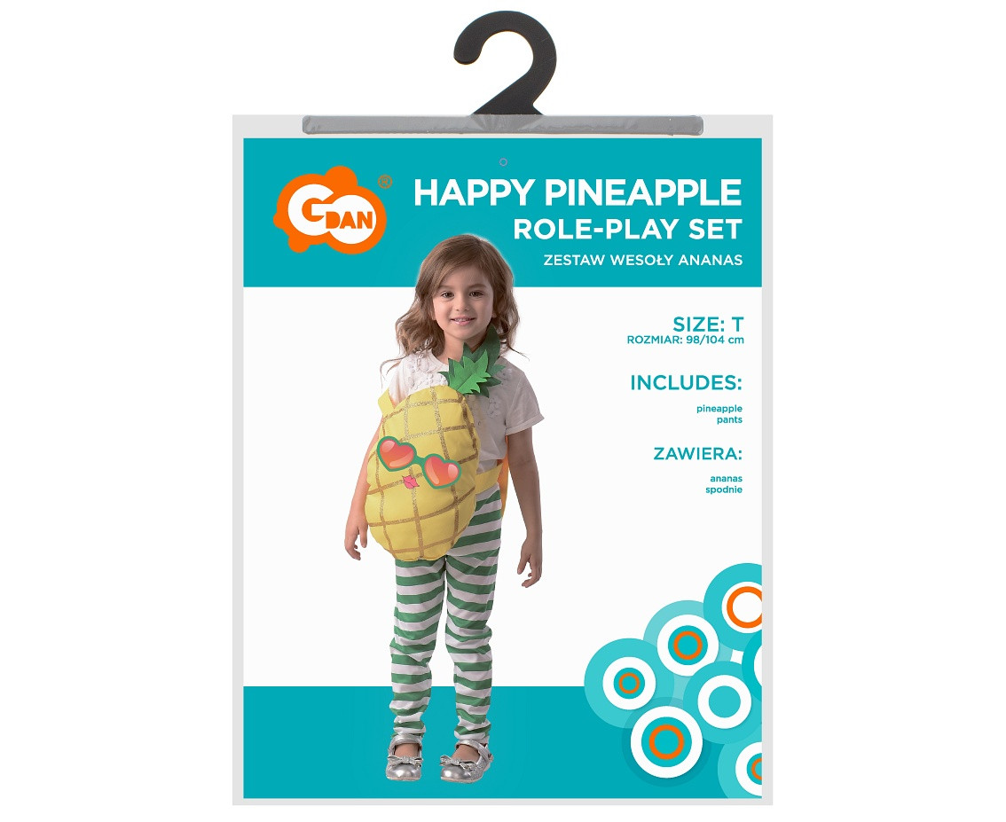 Happy Pineapple role-play set (pineapple, pants), size 98/104 cm EOL