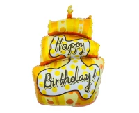 Foil balloon Happy Birthday Cake, 53 x 79 cm EOL
