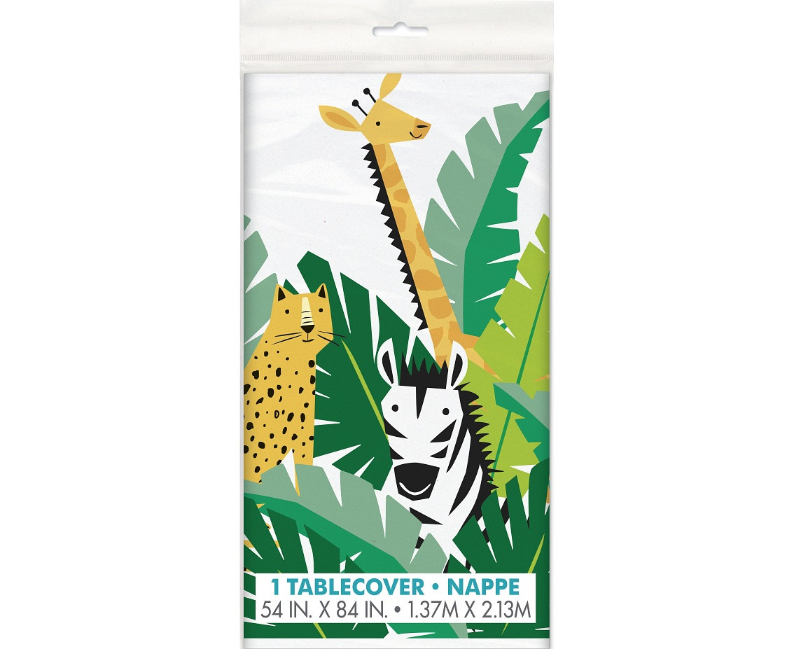 Plastic table cloth Safari, size 137 x 213 cm