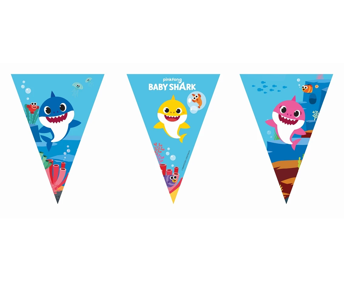 Baby Shark banner, 9 flags EOL