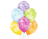 Balloons Belbal 12", D11, birthday boy, 6pcs