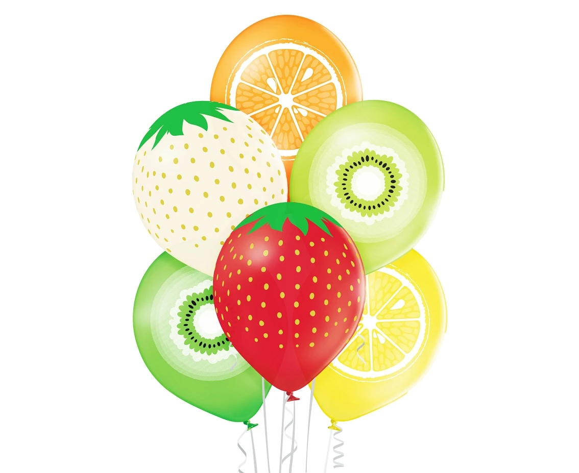Balloons Belbal 12", D11, fruits, 6pcs