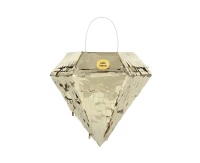 Mini pinata Diamond, gold, 17 x 15 cm