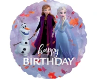 Standard Frozen 2 Happy Birthday Foil Balloon S60 Packaged EOL