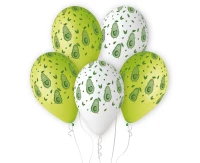 Balloons Gemar 13", pastel premium helium avocado, 5pcs EOL