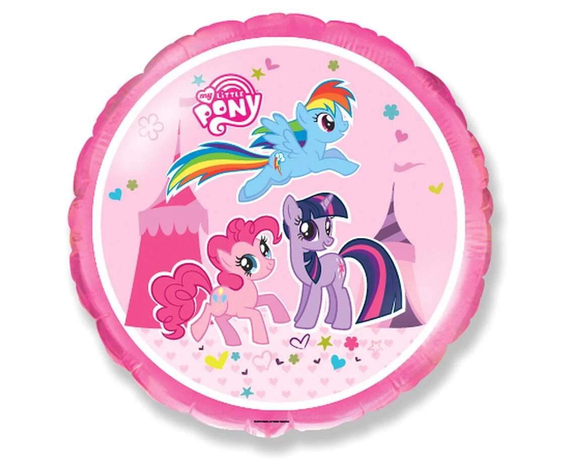 Foil balloon 18" FX Little Pony (RND), packed EOL