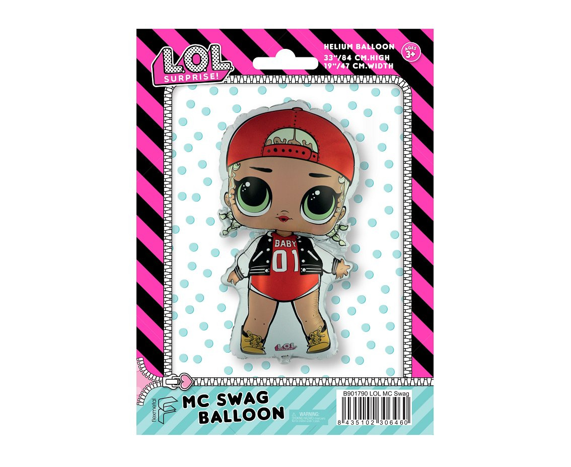 Foil balloon 24" FX - LOL MC Swag, packed EOL