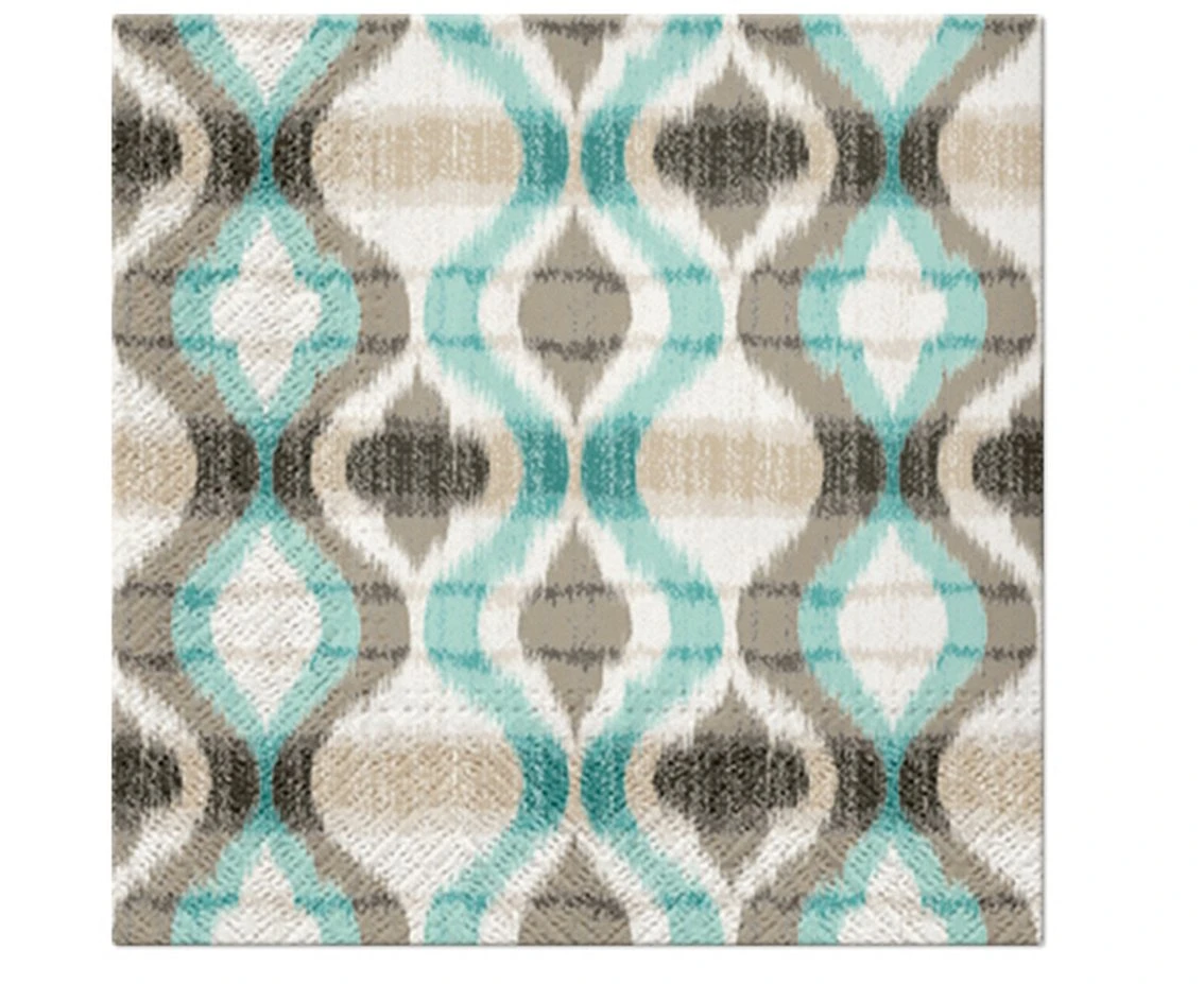 PAW paper napkins African Vibe (turquoise), 33 x 33 cm, 20 pcs.