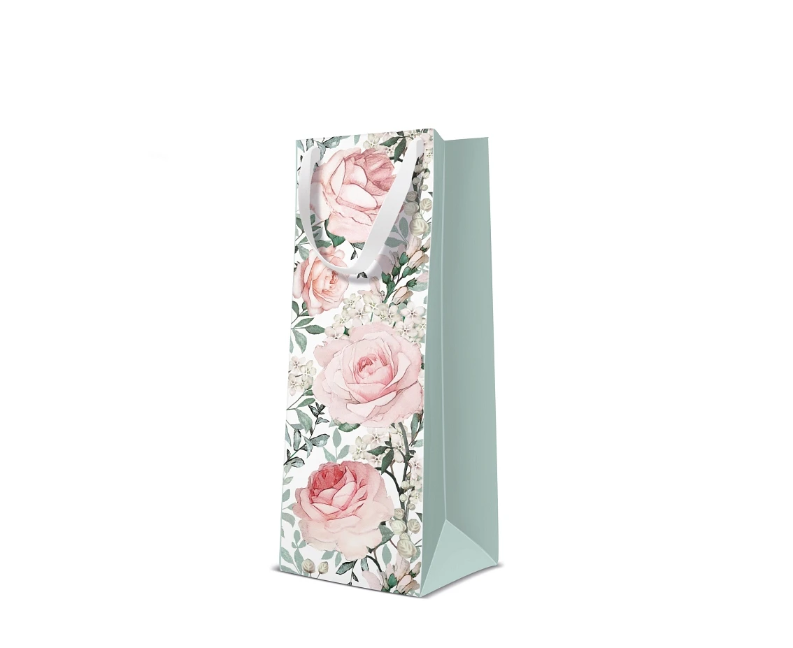 PAW wine gift bag Gorgeous Roses, 12 x 37 x 10 cm