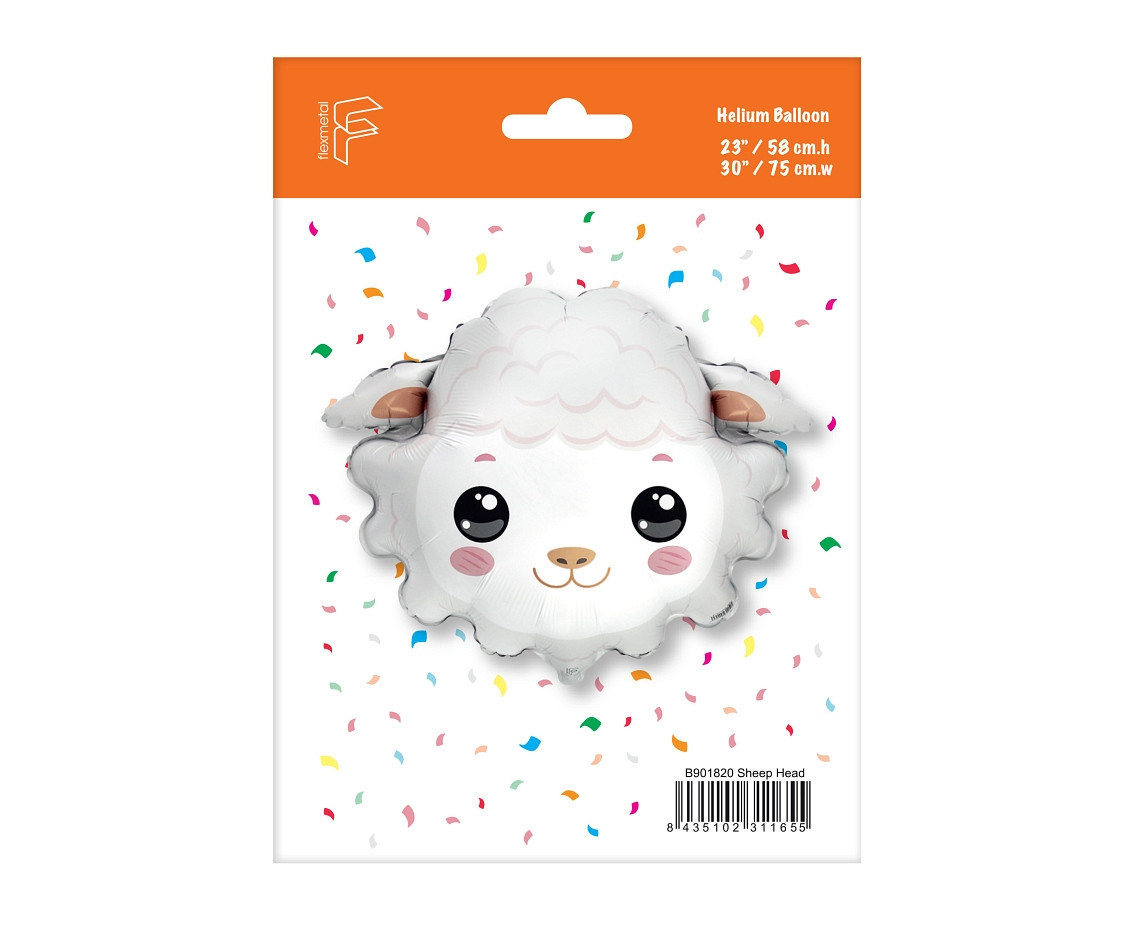 Foil balloon 24" Fx Sheep, packed EOL