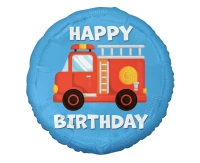 Foil balloon Fire Fighter (Happy Birthday), 18" EOL