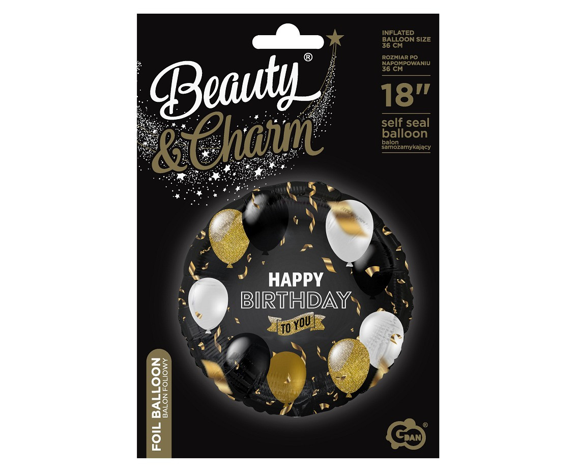 Foil balloon Happy Birthday To You, 18"