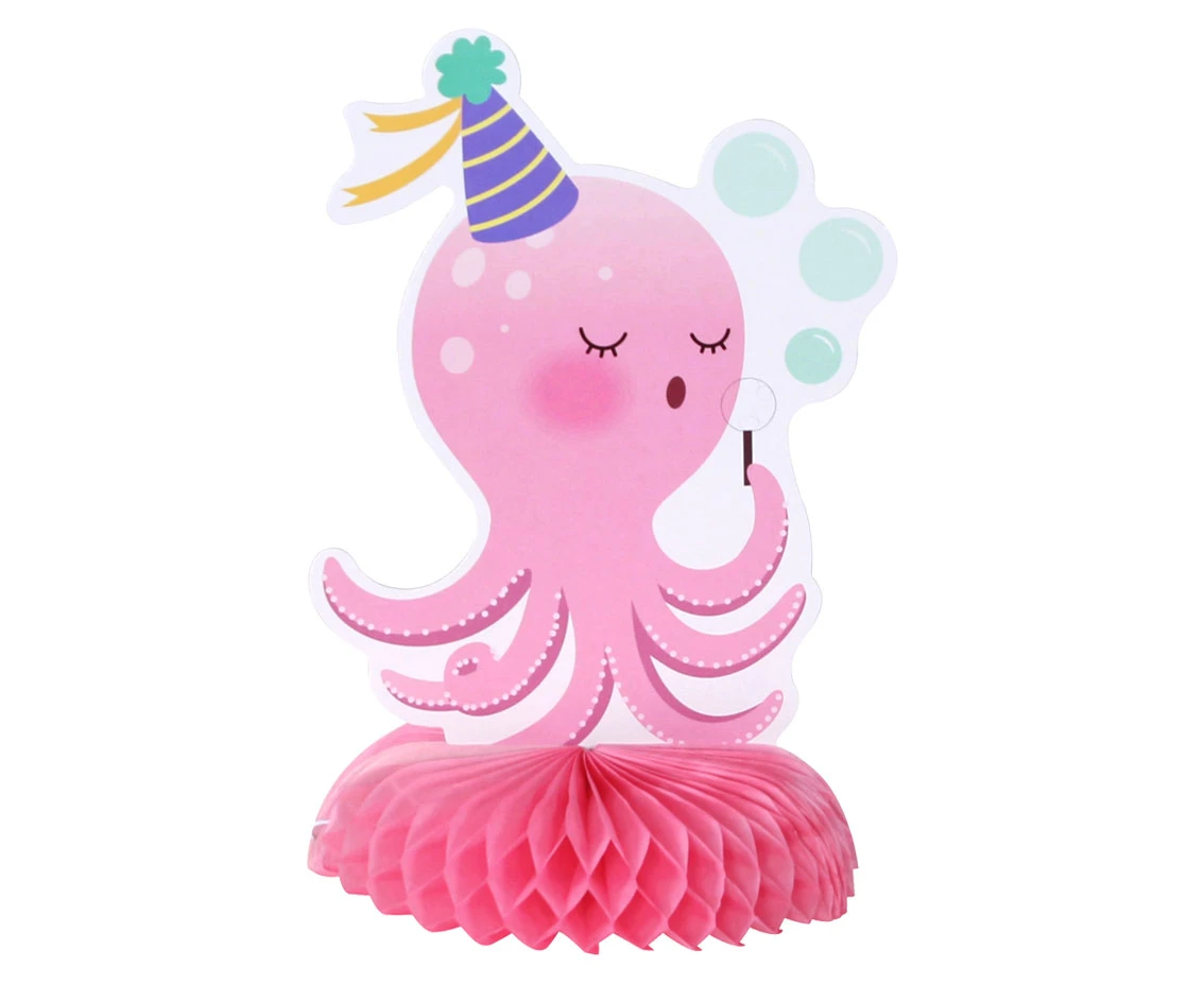 Octopus paper decoration, size 14 x 14 x 22 cm