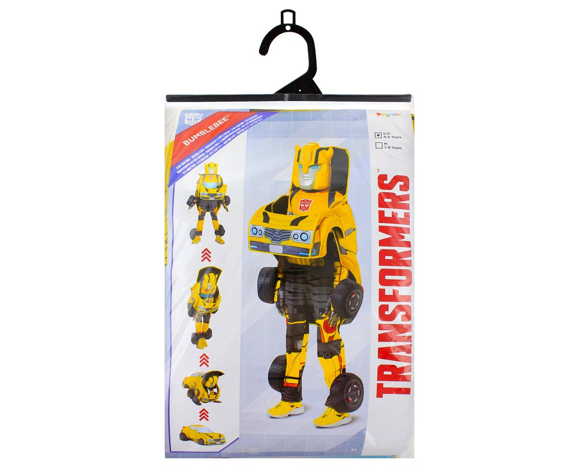 Bumblebee converting role-play costume - Transformers (licensed), size S (4-6 yrs)
