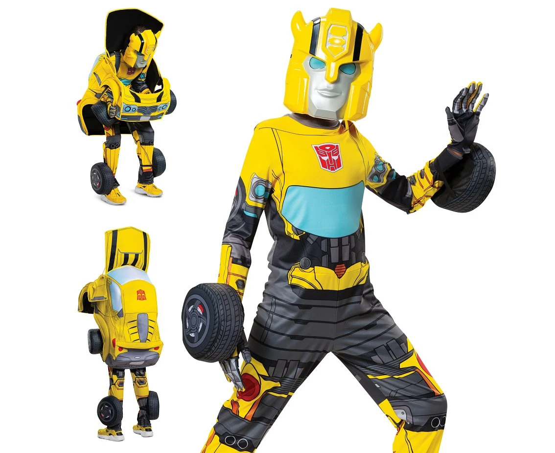 Bumblebee converting role-play costume - Transformers (licensed), size S (4-6 yrs)