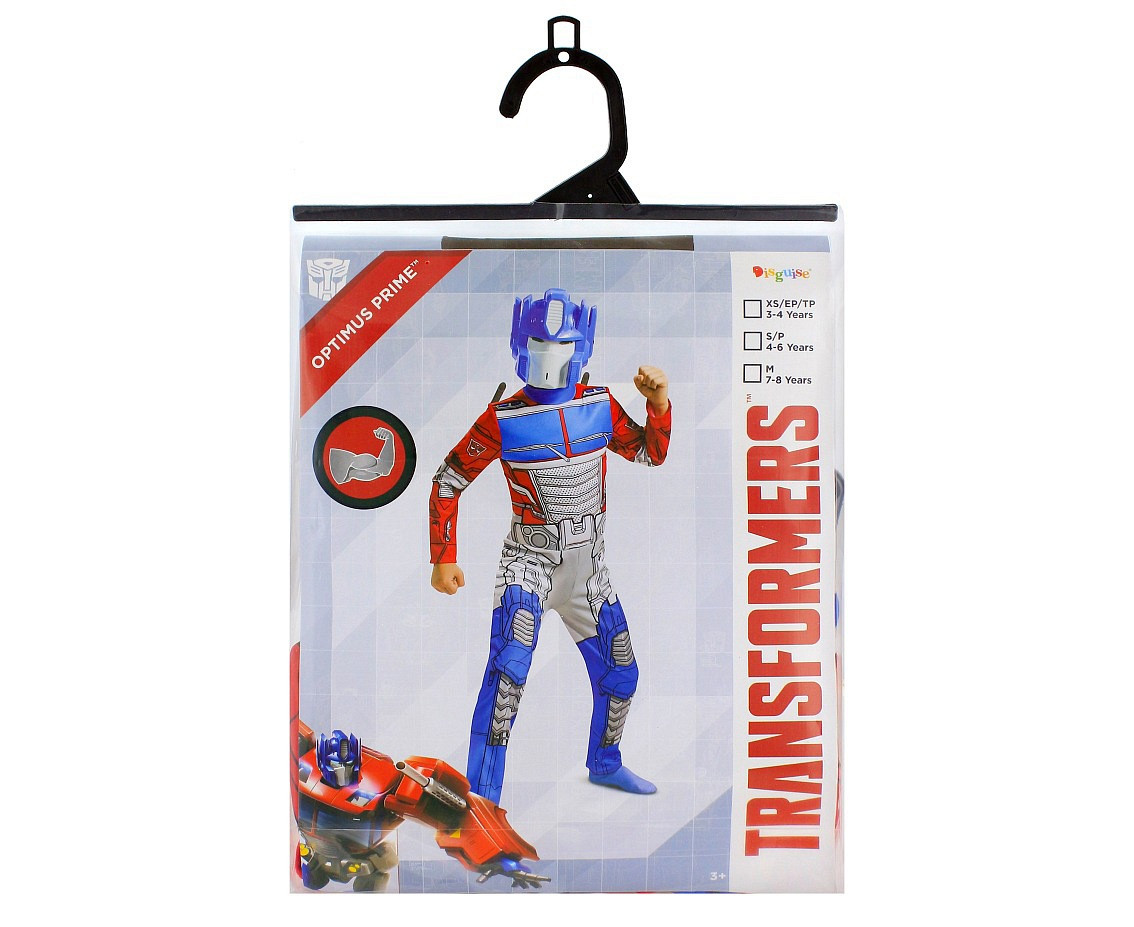 Optimus role-play costume - Transformers (licensed), size S (4-6 yrs)