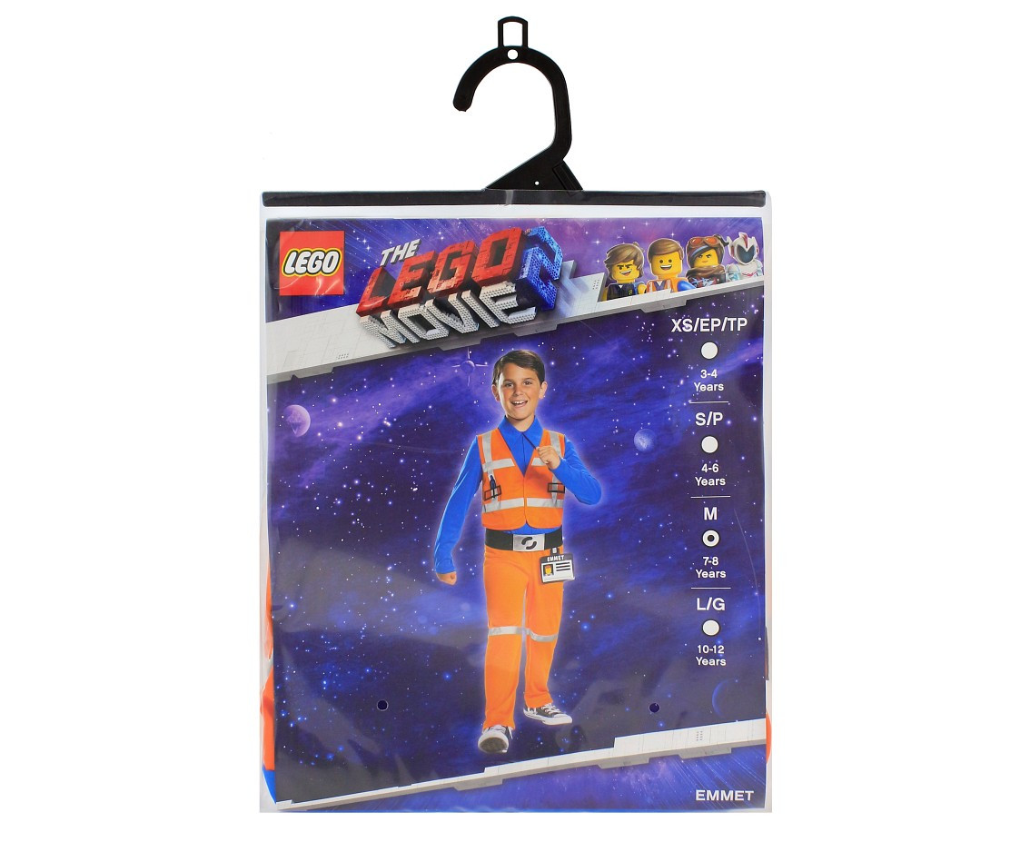 Emmet Classic role-play jumpsuit - Lego / Warner Bros. (licensed), size M (7-8 yrs)