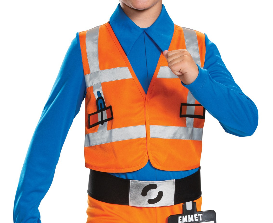 Emmet Classic role-play jumpsuit - Lego / Warner Bros. (licensed), size M (7-8 yrs)