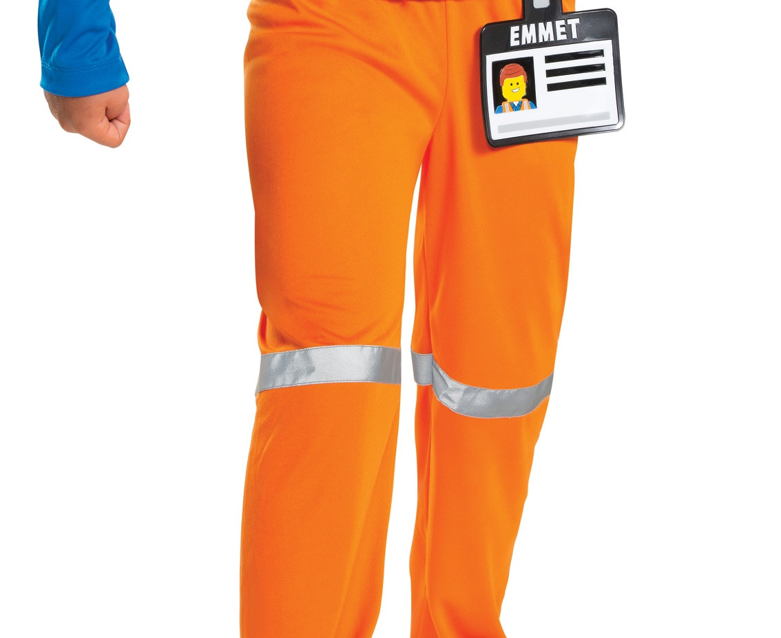 Emmet Classic role-play jumpsuit - Lego / Warner Bros. (licensed), size M (7-8 yrs)