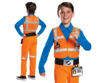 Emmet Classic role-play jumpsuit - Lego / Warner Bros. (licensed), size M (7-8 yrs)