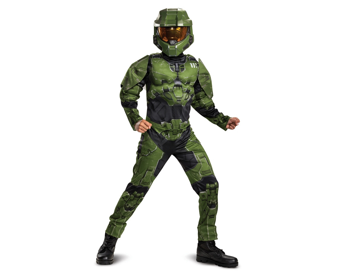 Master Chief Infinite Muscle role-play costume - Microsoft (licensed), size L (10-12 yrs)