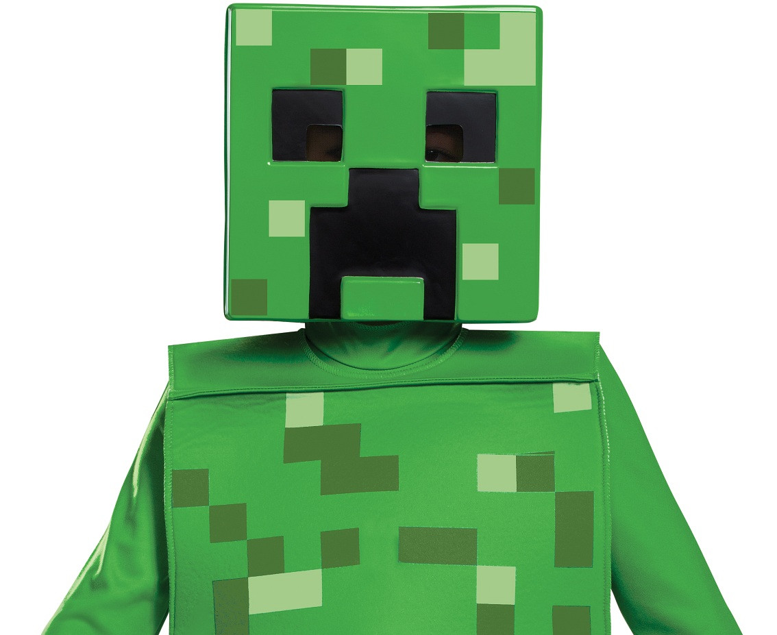 Creeper Classic role-play jumpsuit - Minecraft (licensed), size S (4-6 yrs)