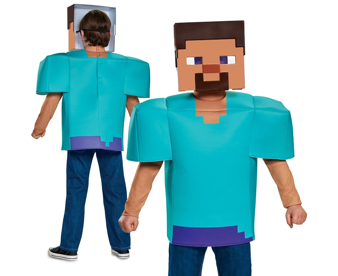 Steve Classic role-play costume - Minecraft (licensed), size M (7-8 yrs)