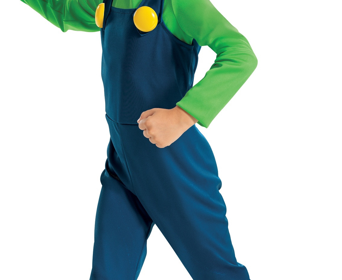 Luigi Fancy role-play costume - Nintendo (licensed), size S (4-6 yrs)
