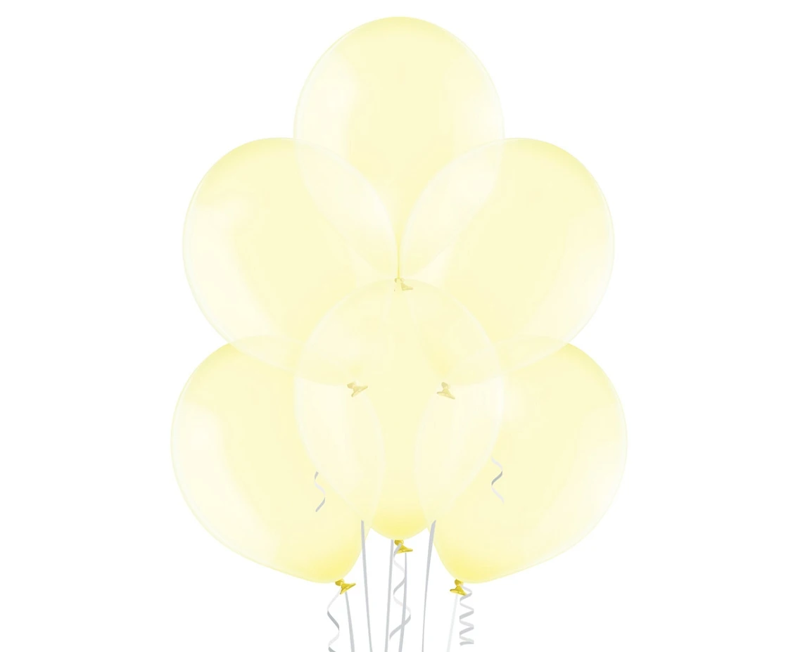 Balloons Belbal 12", B105-046,  clear soap yellow (soft colour), 100pcs
