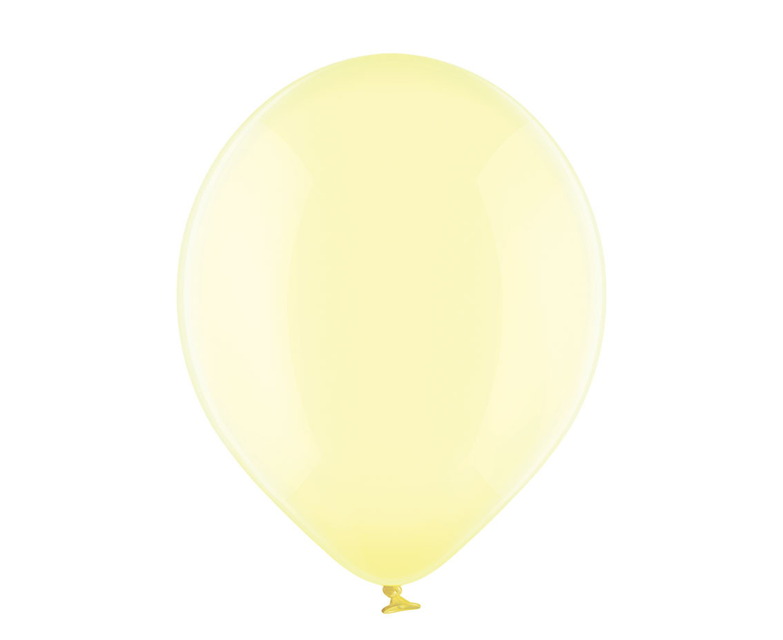 Balloons Belbal 12", B105-046,  clear soap yellow (soft colour), 100pcs